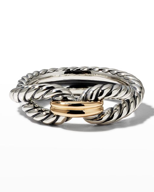 David Yurman 8mm Cable Loop Ring in and Gold