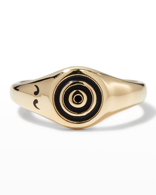 Marco Dal Maso Gold Acies Ipnotic Signet Ring