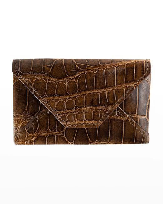 Abas Personalized Alligator Leather Card Case
