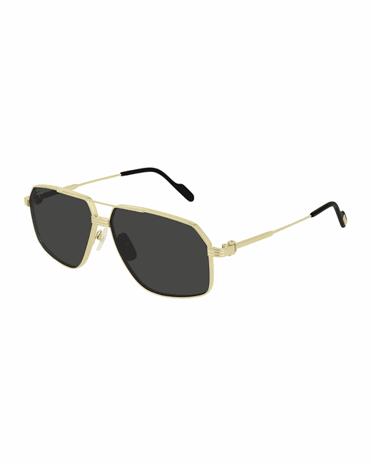 Cartier Aviator Metal Sunglasses
