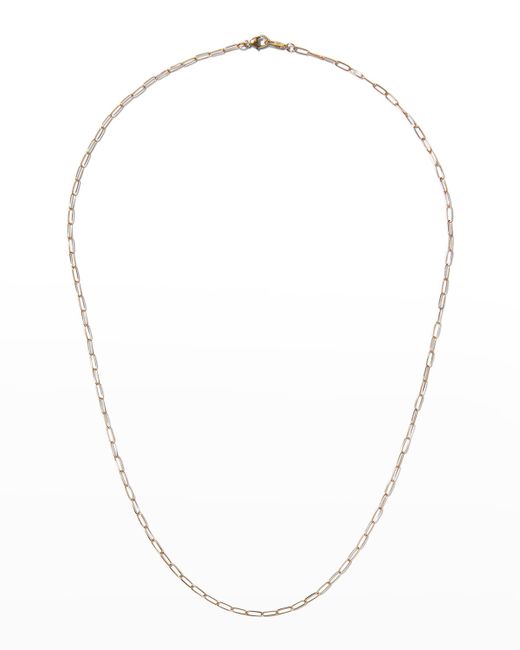 Sarah Chloe Melange 14K Paper Clip Chain Necklace