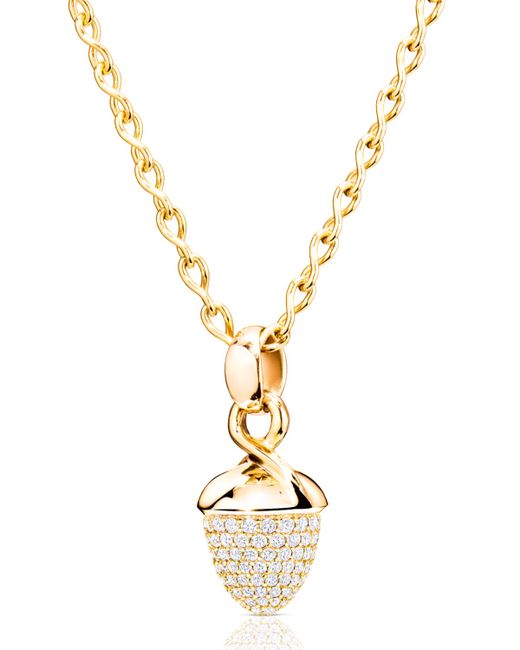 Tamara Comolli Mikado Bouquet 18K Gold Pave Diamond Pendant