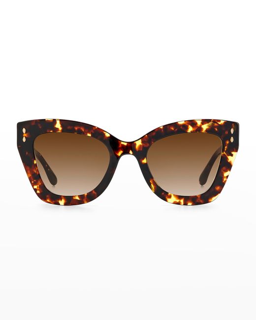 Isabel Marant Acetate Metal Butterfly Sunglasses