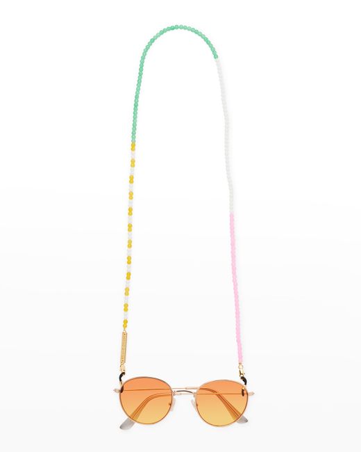 Frame Chain Sunglasses Beaded Chain Strap
