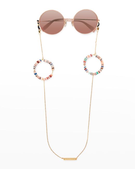 Frame Chain Ring Beaded Sunglasses Chain Strap
