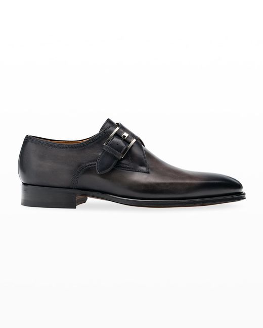 Magnanni Marco II Single-Monk Leather Dress Shoes