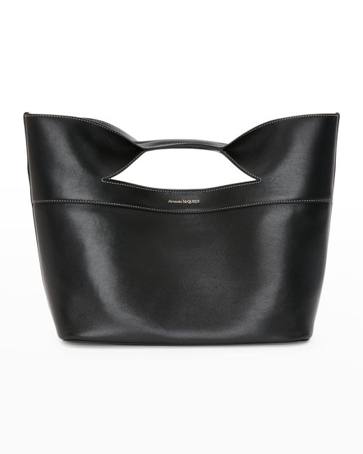 Alexander McQueen The Bow Small Leather Top-Handle Bag