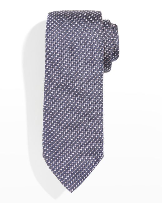 Boss Micro-Pattern Silk Tie