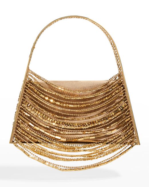 Benedetta Bruzziches Lucia in the Sky Beaded Top-Handle Bag