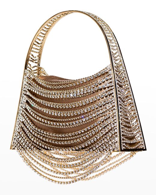 Benedetta Bruzziches Lucia in the Sky Crystal Top-Handle Bag