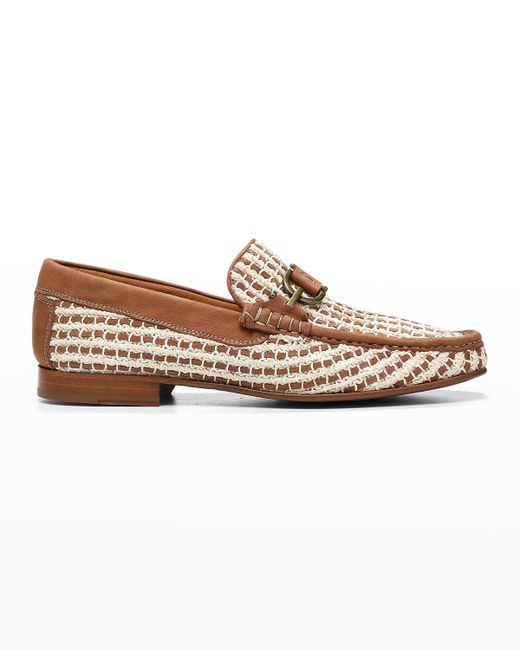 Donald J Pliner Dacio 4 Woven Leather Loafers