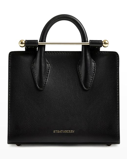 Strathberry Nano Bar Leather Top-Handle Bag