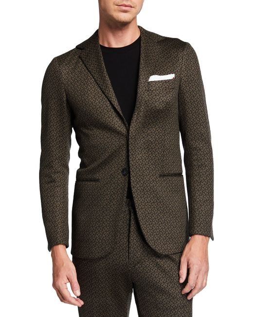 Knt Geometric Wool-Blend Sport Jacket