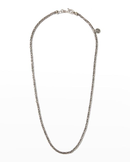 John Varvatos Artisan Woven Texture Chain Necklace 24L