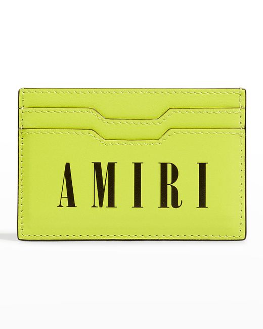 Amiri Leather Logo Card Holder