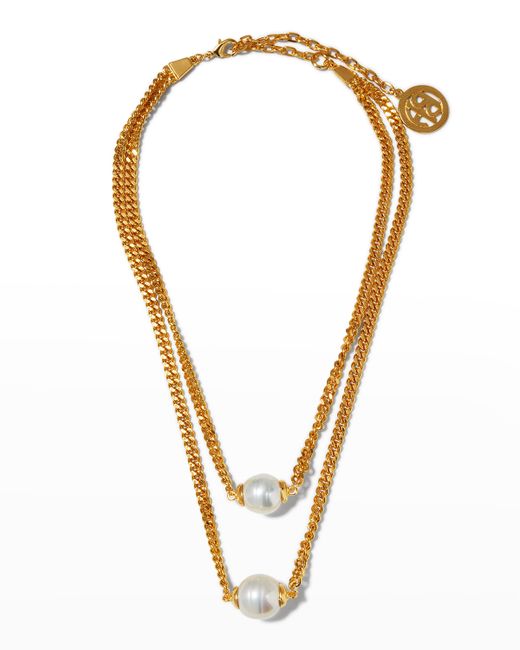 Ben-Amun Double-Strand Pearly Chain Necklace