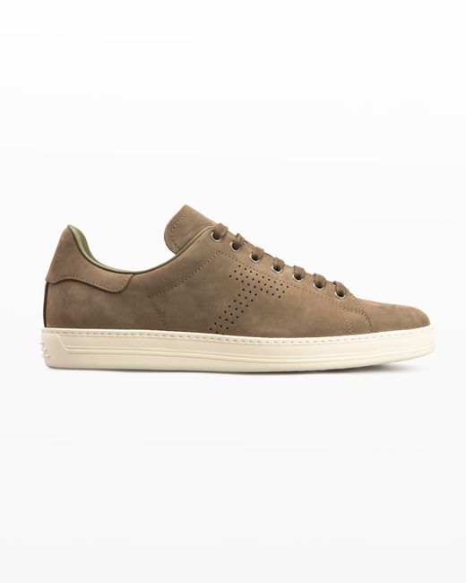 Tom Ford Warwick Leather Low-Top Sneakers