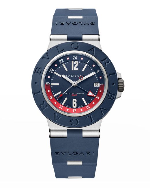 Bvlgari Aluminum Watch in Navy 40mm
