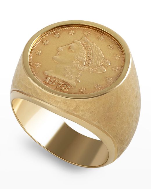 Jorge Adeler 18K 1878 2.5 Dollar Coin Ring