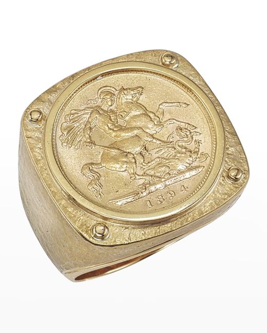 Jorge Adeler 18K Queen Victoria Coin Ring