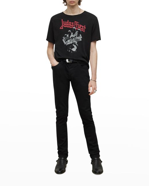 John Varvatos Star USA Judas Priest Raw-Edge T-Shirt