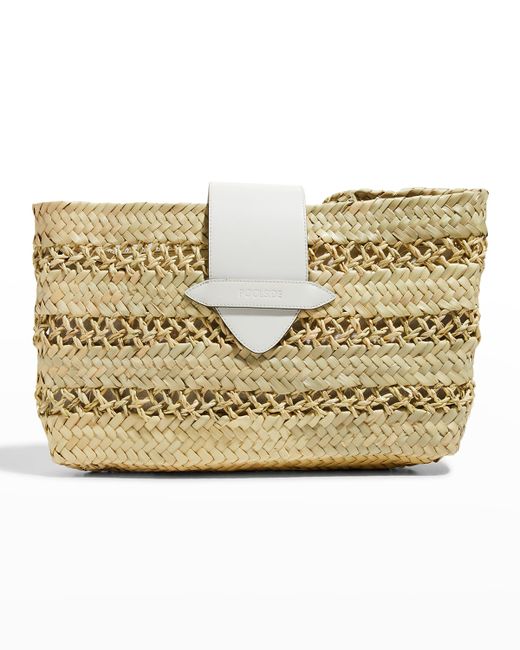 Poolside The Cannes Straw Clutch Bag