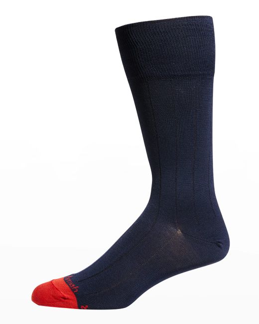 Butterfly Bowties Performance-Stretch Ribbed Crew Socks