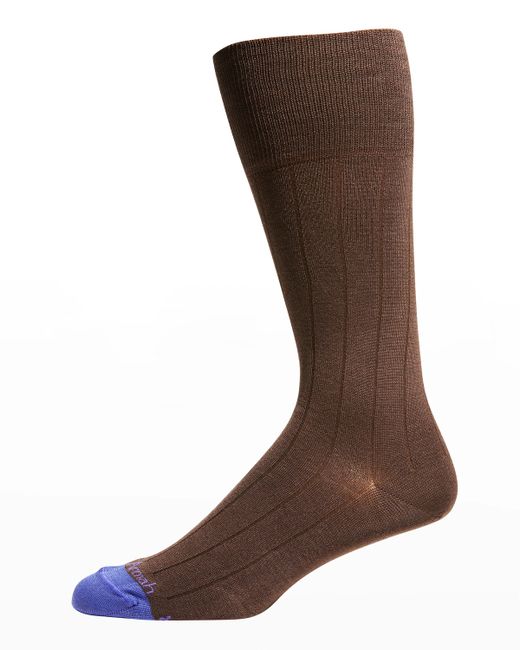 Butterfly Bowties Performance-Stretch Ribbed Crew Socks