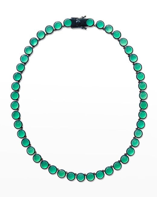 Nakard Small Dot Riviere Necklace in Onyx