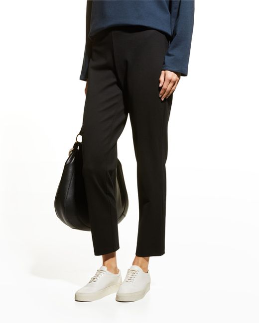 Eileen Fisher Petite Cropped Knit Ankle Pants