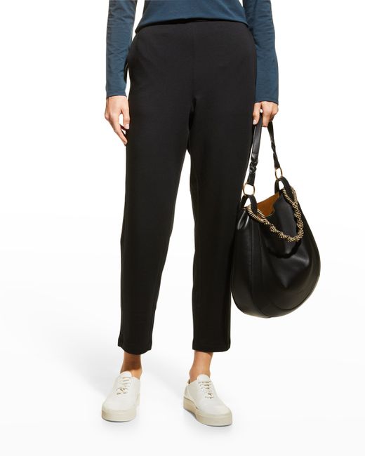 Eileen Fisher Petite Terry Ankle Pants