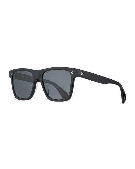 Oliver Peoples Casian Acetate Rectangle Sunglasses