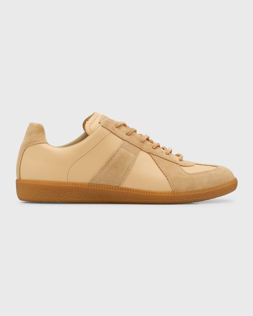 Maison Margiela Replica Low-Top Leather Sneakers
