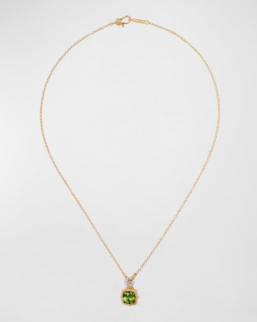 Konstantino Peridot and Diamond Necklace 18L