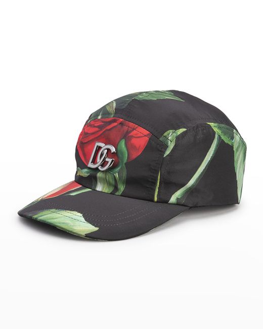 Dolce & Gabbana DG Logo Rose Baseball Cap