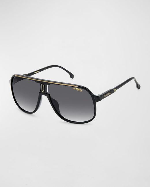 Carrera Logo-Bridge Polarized Rectangle Sunglasses