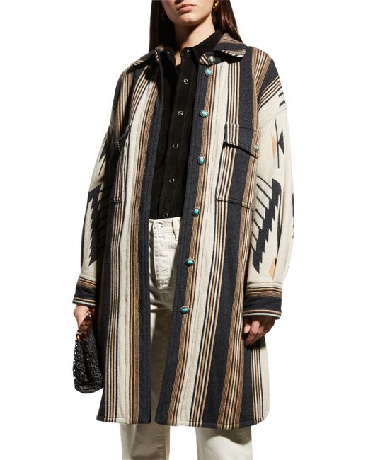Fortela Navajo Oversize Patterned Coat