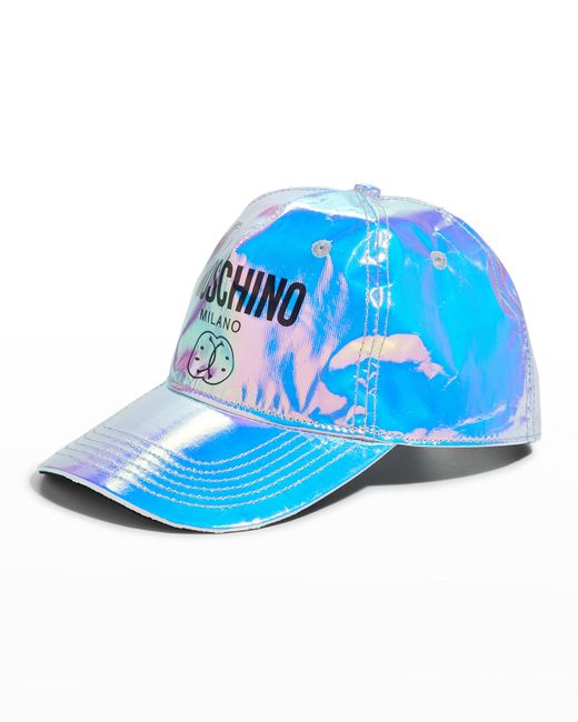 Moschino Iridescent Logo Baseball Hat