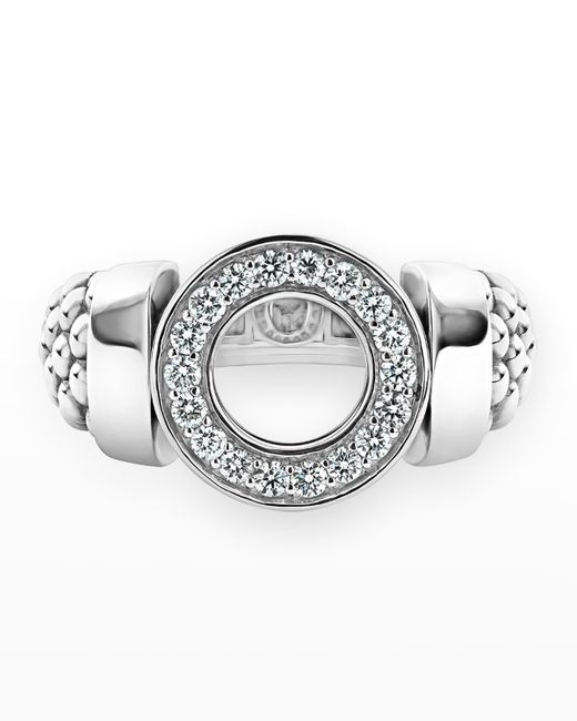 Lagos Caviar Spark 13mm Diamond Circle Ring