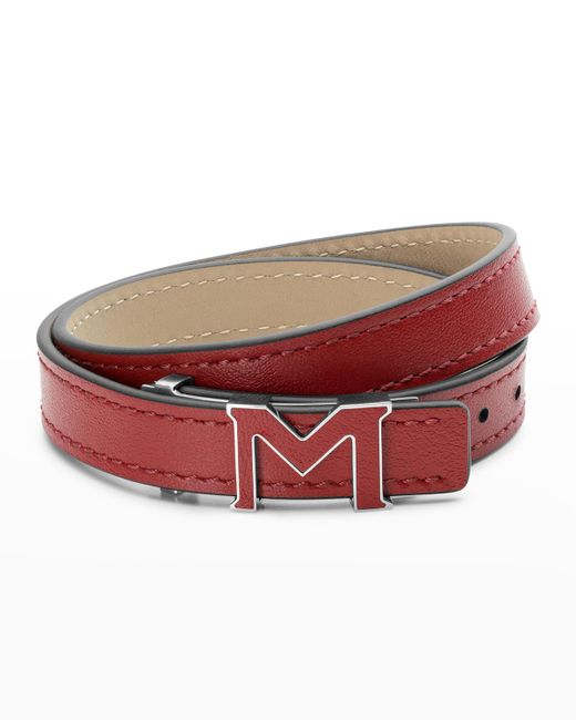 Montblanc M Gram Leather Bracelet
