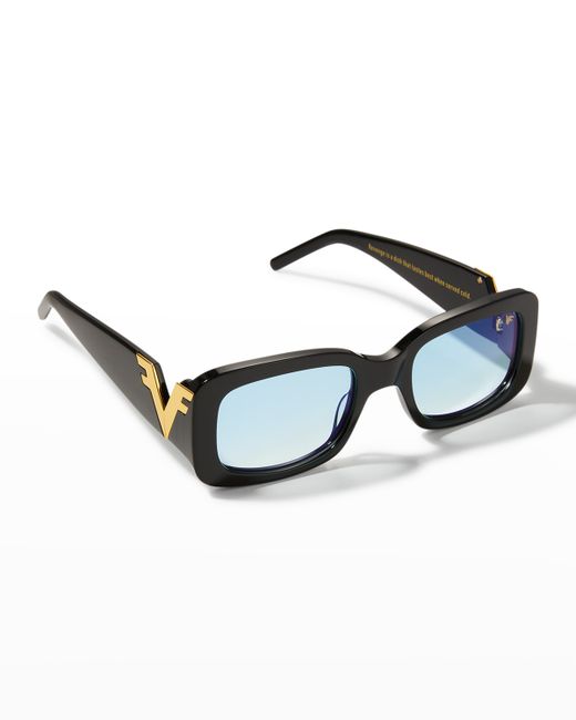 Vintage Frames Company VF Godfather V-Deacutecor Rectangle Sunglasses