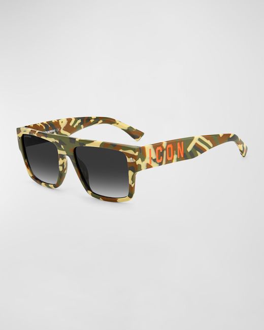Dsquared2 Icon Flat Top Rectangle Sunglasses