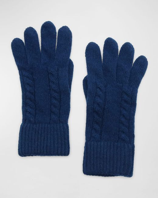 Portolano Cashmere Cable Knit Gloves