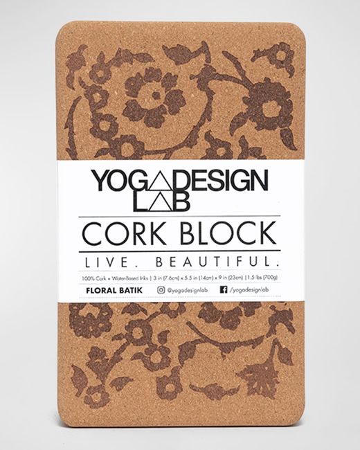 Yoga Design Lab Printed Cork Block