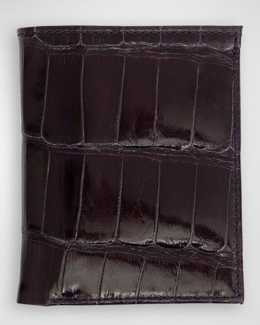 Abas Glazed Alligator Leather Bifold Wallet