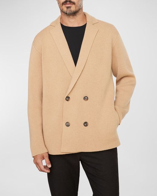 Vince Double-Breasted Wool Blazer