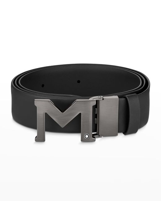 Montblanc M Buckle 35mm Leather Belt