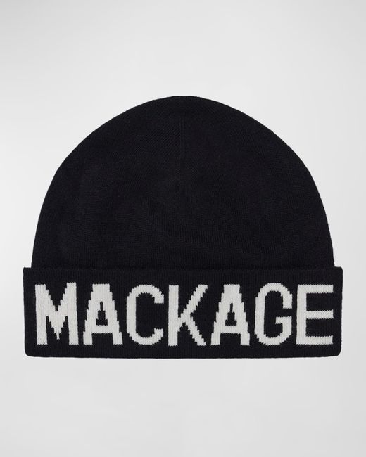 Mackage Kiko Wool-Knit Logo Beanie Hat
