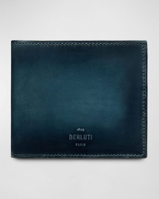 Berluti Makore Leather Bifold Wallet