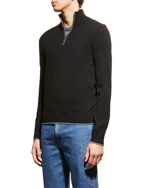 Nomad Broadway Cashmere Quarter-Zip Sweater